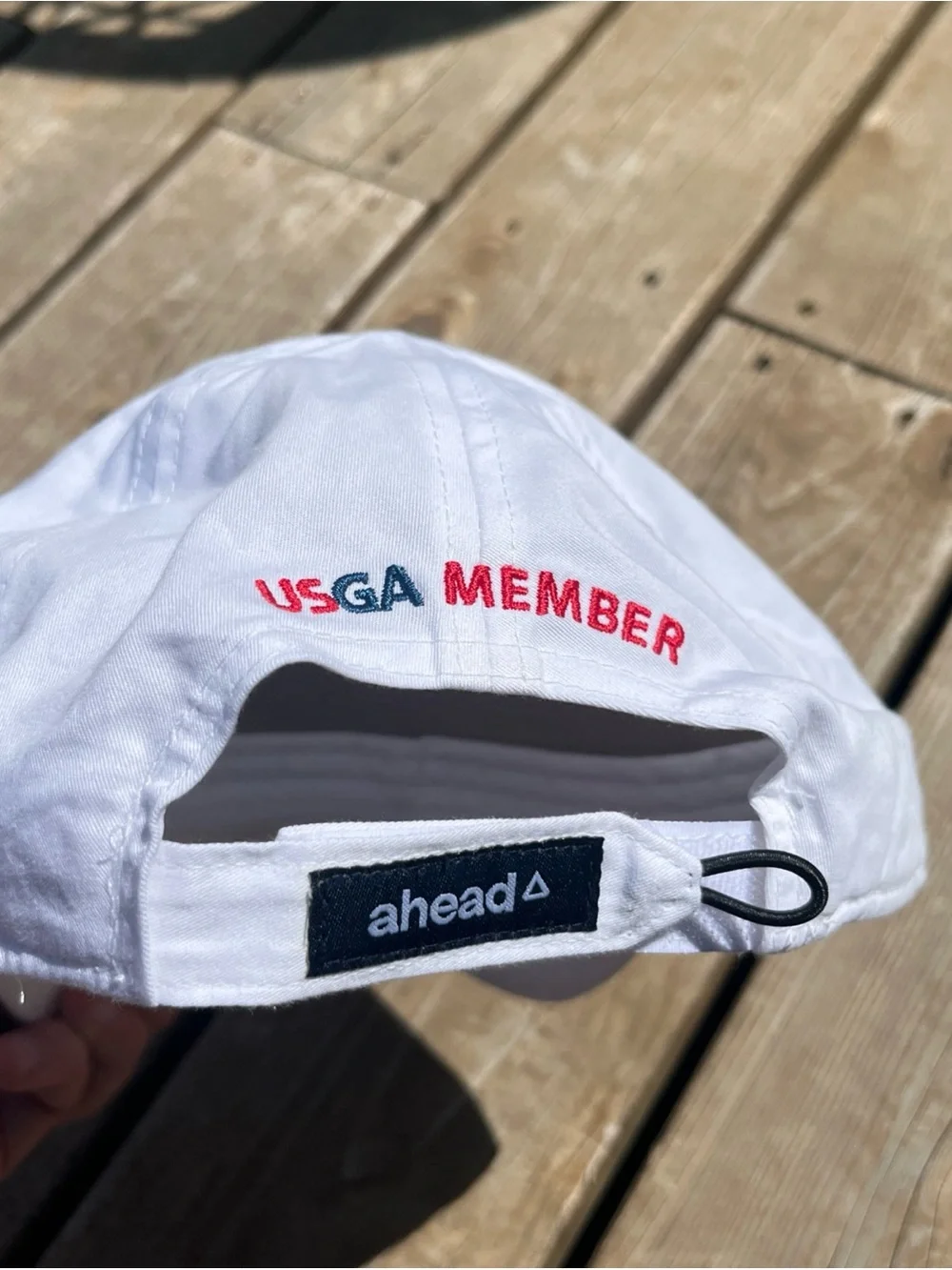 123rd U.S. Open LACC Ahead Hat Cap Strap Back Mens One Size White Golf USGA
